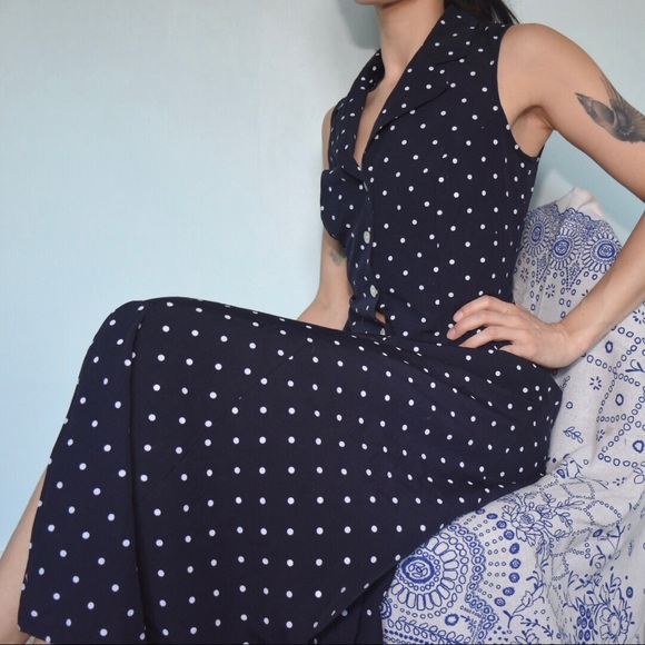 Vintage Dresses & Skirts - Vintage Polka Dot Sundress